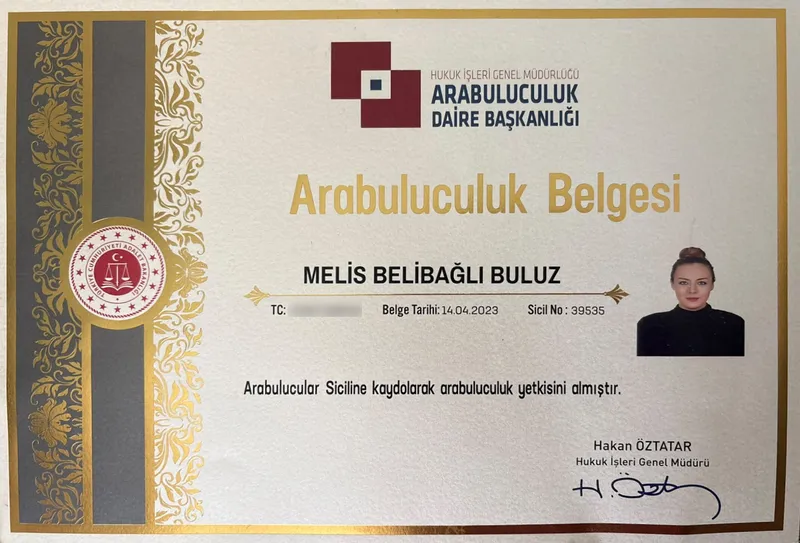 Arabuluculuk Belgesi