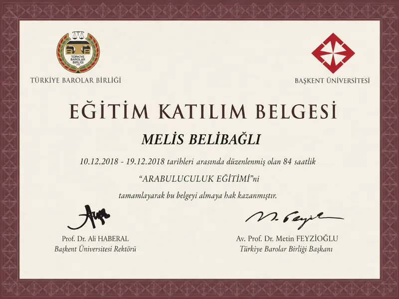 Arabuluculuk Eğitimi